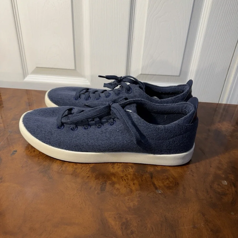 Allbirds Men's Navy Blue Wool Piper Sneakers‎ Size 13 Lace Shoes